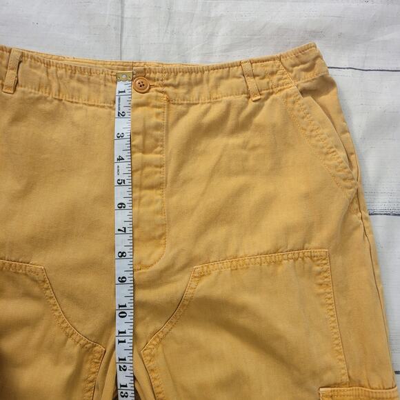 Universal Thread Size 8 Mustard Yellow Cargo Straight Leg Pants - Picture 3 of 7